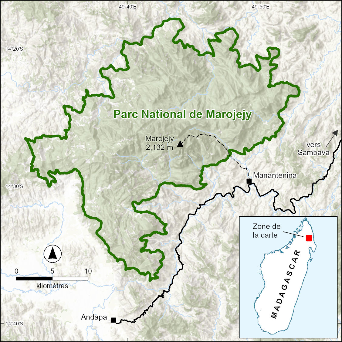 Sarintanin'ny Parc National de Marojejy, Madagasikara